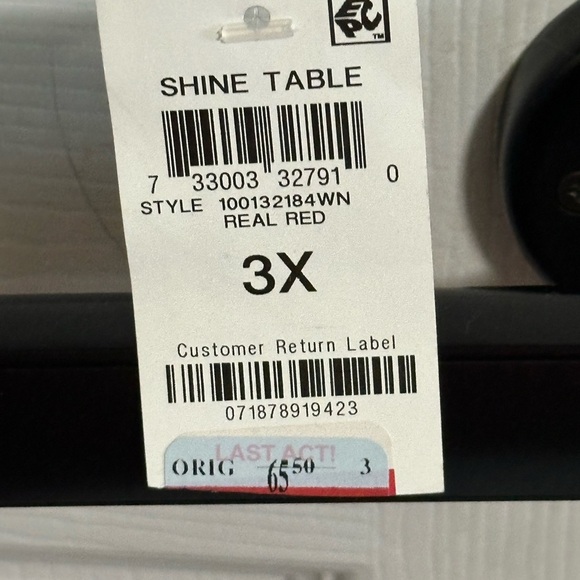 ALFANI, WOMEN'S NWT RED RAYON LONG SLEEVED BEADED/METALLIC SWEATER, SIZE 3X - Picture 4 of 4